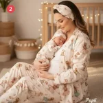 ست ۶ تکه طرح کاتونی بیمارستانی مادر و نوزاد پاپلی