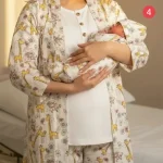 ست ۶ تکه طرح کاتونی بیمارستانی مادر و نوزاد پاپلی